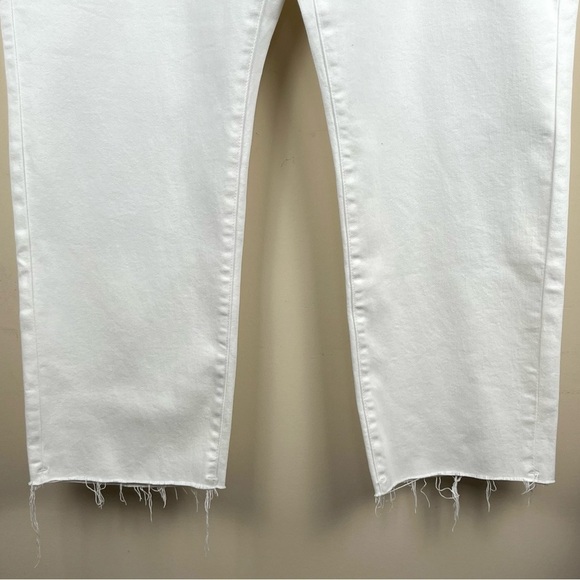 NWT I & M Black Label Sienna Straight High Rise White Jeans Size 18 - Picture 5 of 12